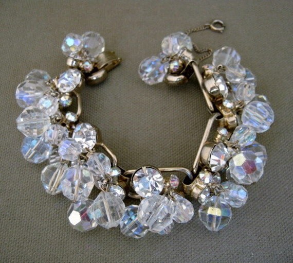 Vintage Bracelet Delizza Elster Juliana Crystal Rhinestone