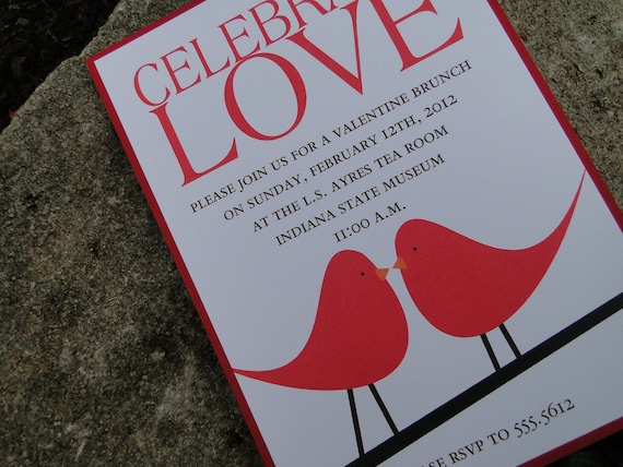 Celebrate Love Bird Invitation