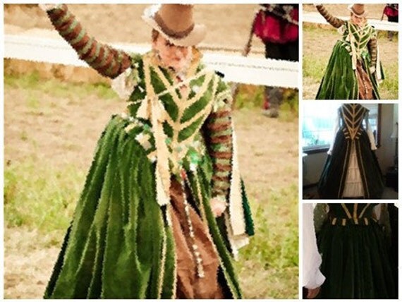 Renaissance Doublet Gown for Women MADE TO ORDER