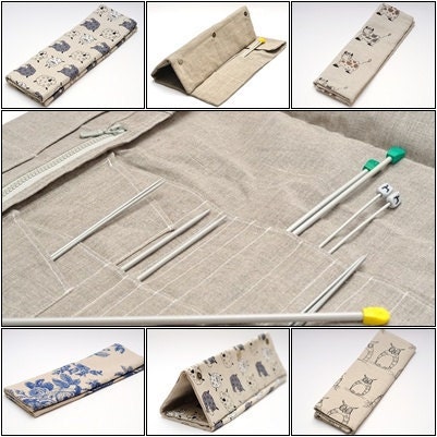 Long Needles, Short Needles, Crochets and Hooks Case. Knitting needles Organizer Holder