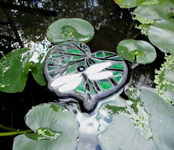 Lily Pad Floating Glass Art Sculpture for Water Gardens Etsy Lily