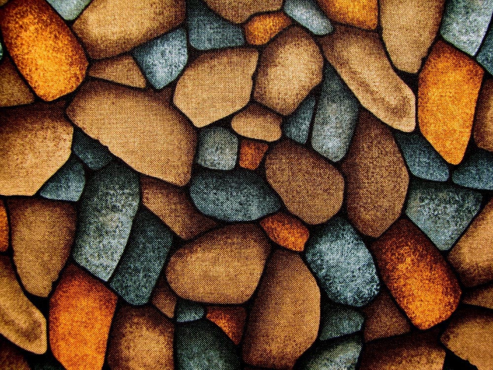 Kona Bay Quartet of Nature Teal Stones