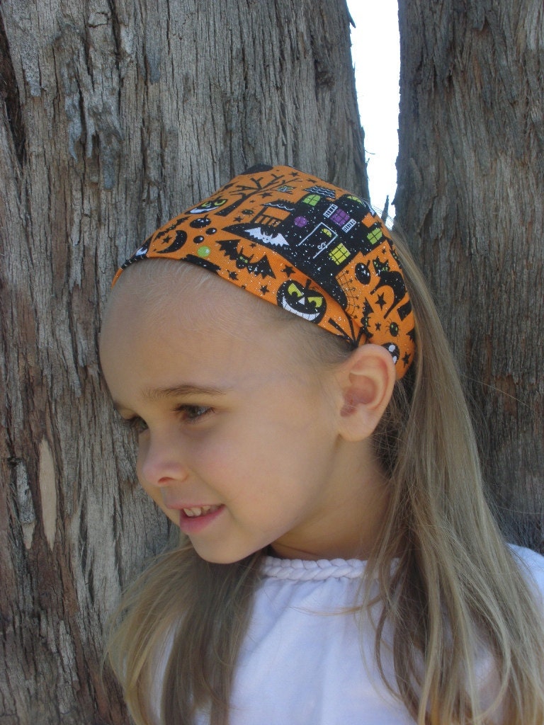 Child's Wide Fabric Halloween Headband