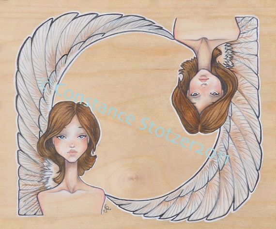 Winged Sphinx Twins- Giclee Print