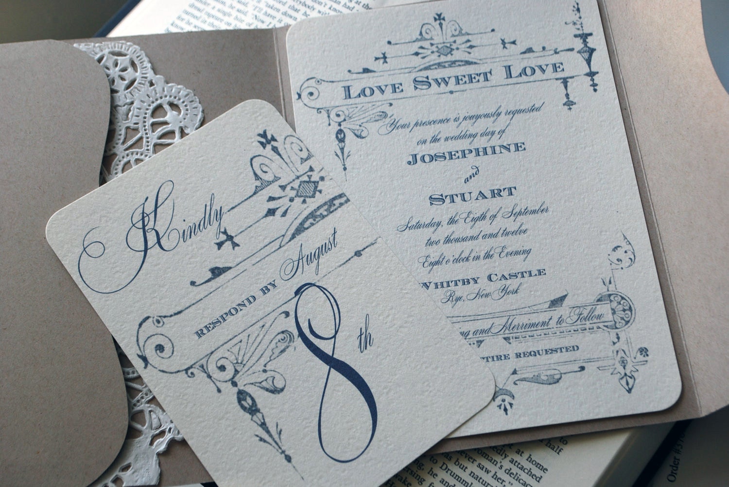 vintage wedding invitations diy