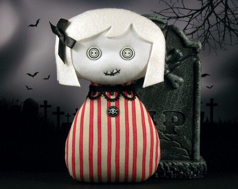 Yvette - Victorian Gothic Ghost Art Doll