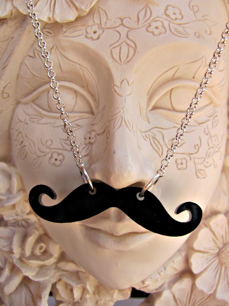 Mustache Necklace -
