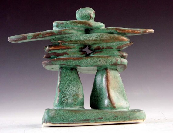 Pottery and ceramic: Inukshuk sculpture