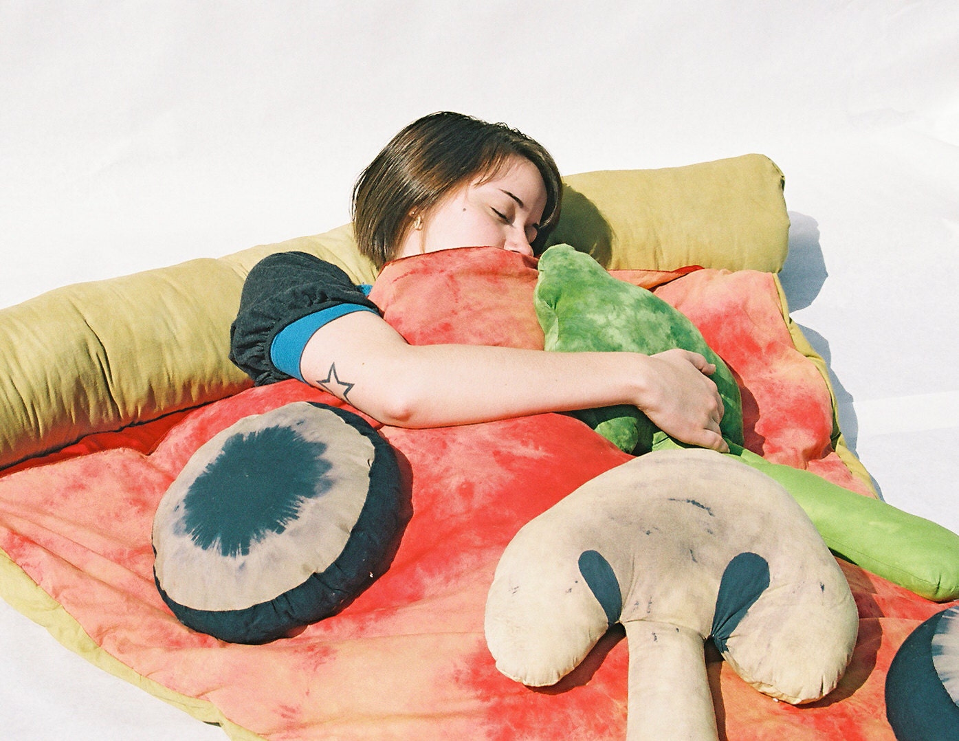 Slice of Pizza Sleeping Bag w/ Veggie Pillows