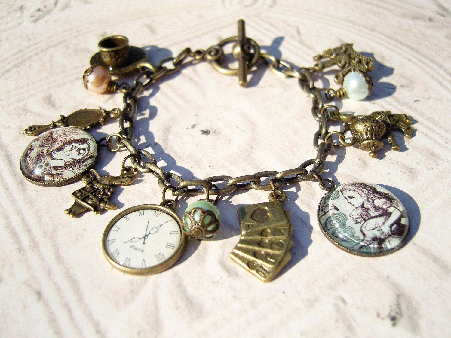 Alice in Wonderland Charm Bracelet