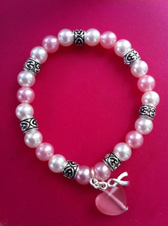 Breast Cancer Awareness Stretch Bracelet