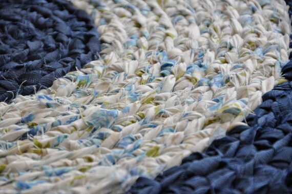 Rag Rug by EKRA Blue Willow