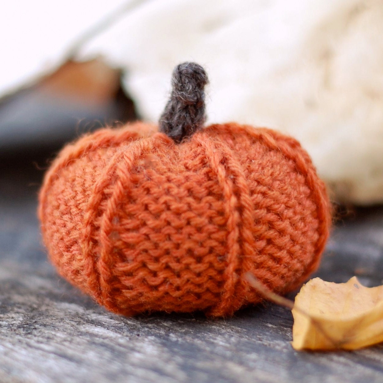 Knit Pumpkin - Orange Jack be Little - Made to Order