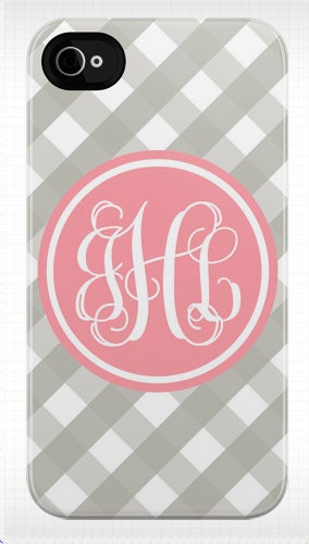 Personalized Gingham iphone case