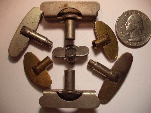 Vintage Large Clock Winding Keys - All Wound Up