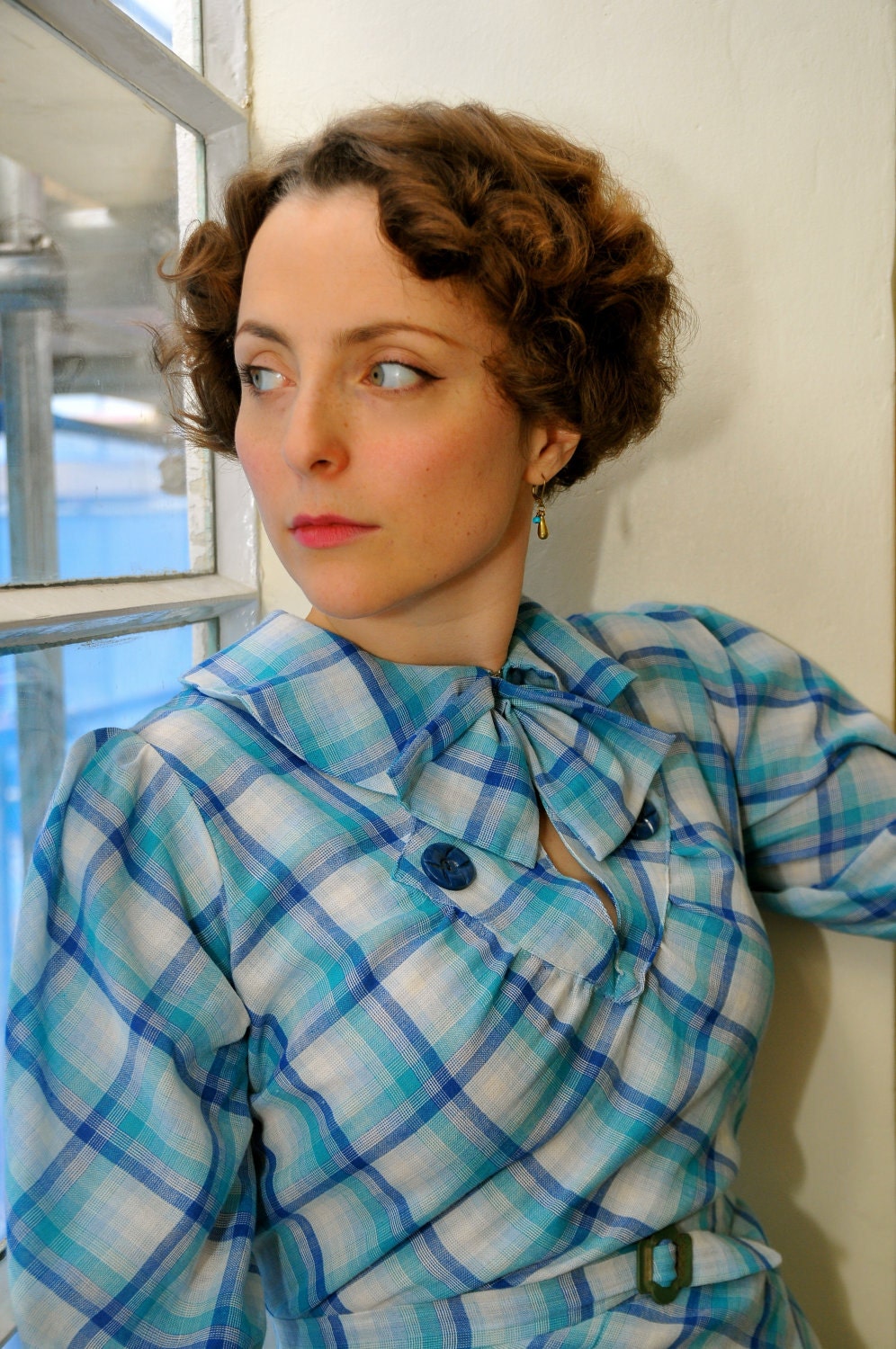 Jemima- Mid-1930s inspired plaid dress