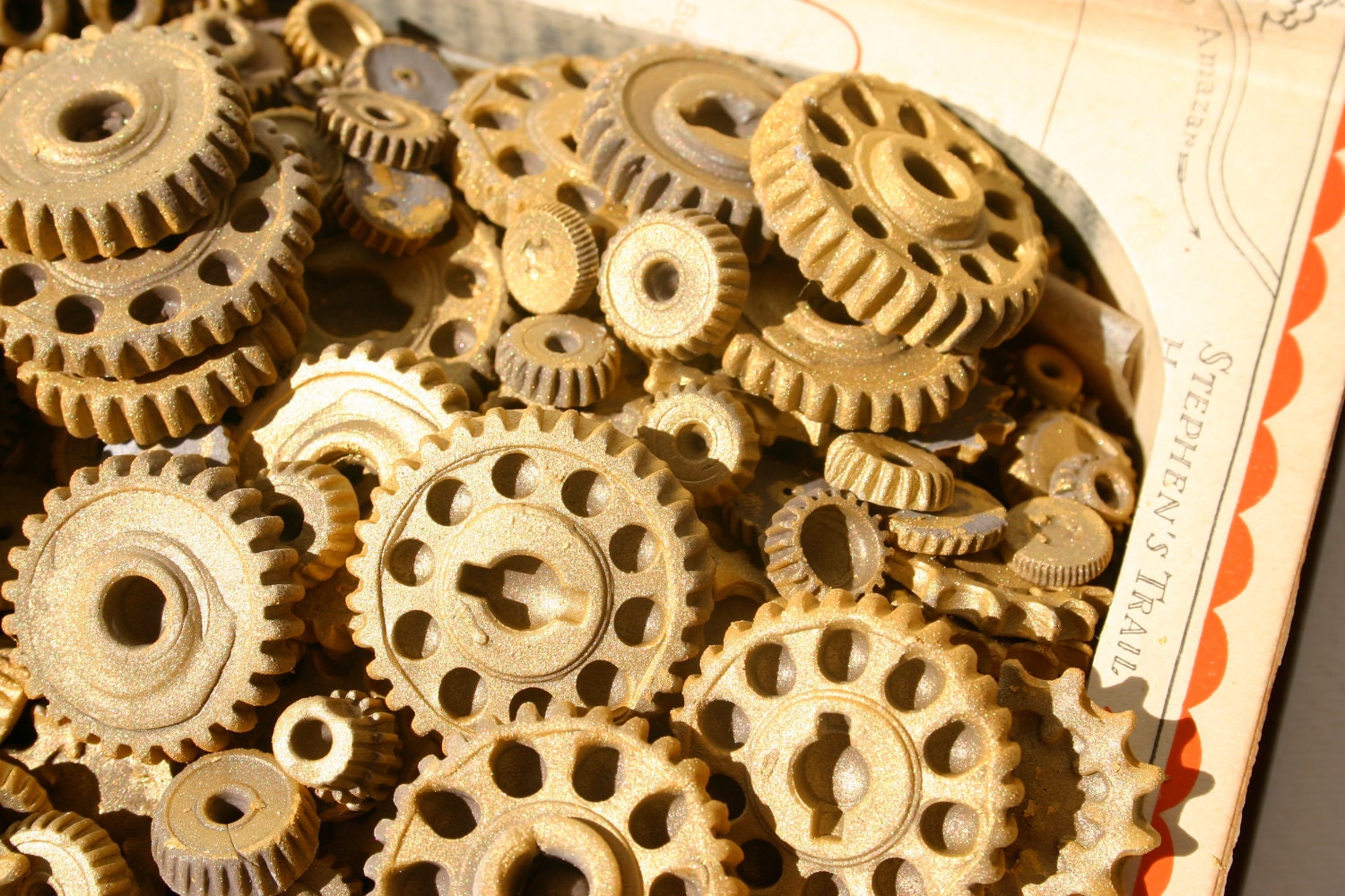 Edible Candy Gears 100 unique edible embellishments or stand alone candy