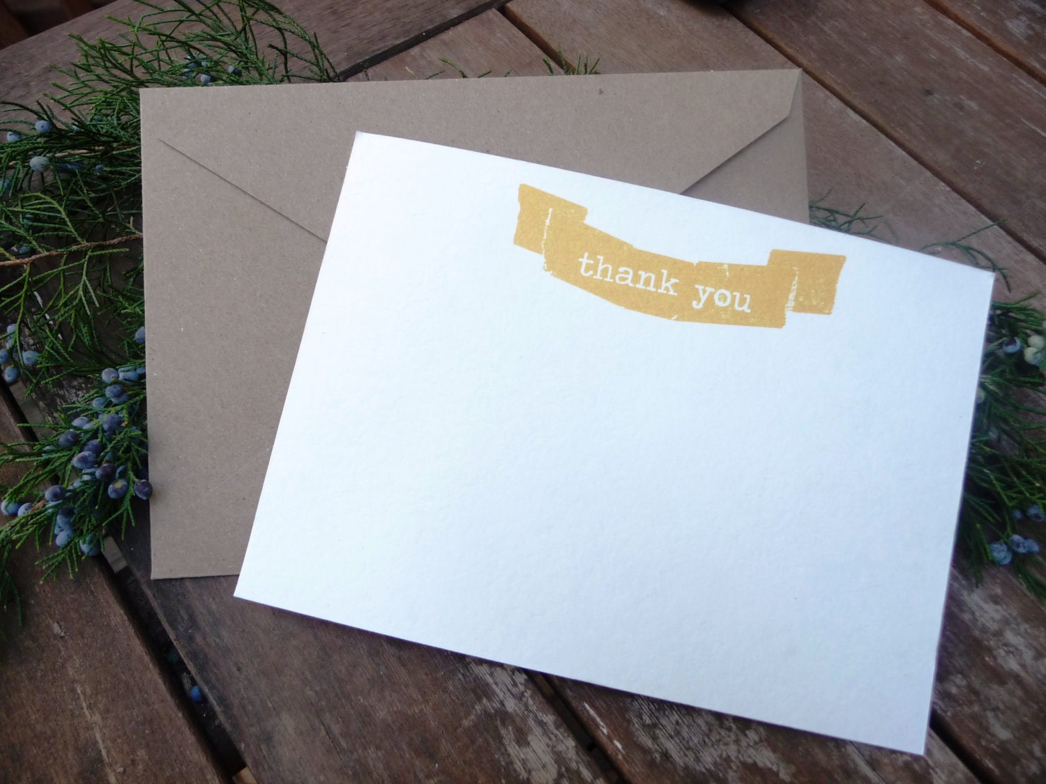 Thank you card, banner design