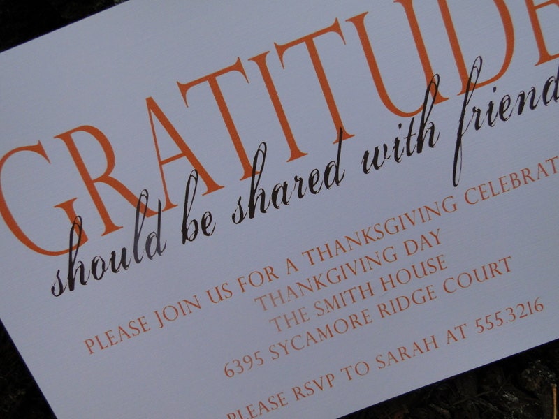 Thanksgiving Invitation (set of 10)