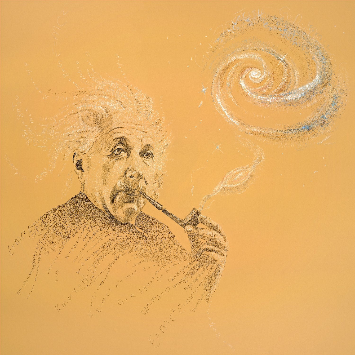Einstein Numberism Drawing