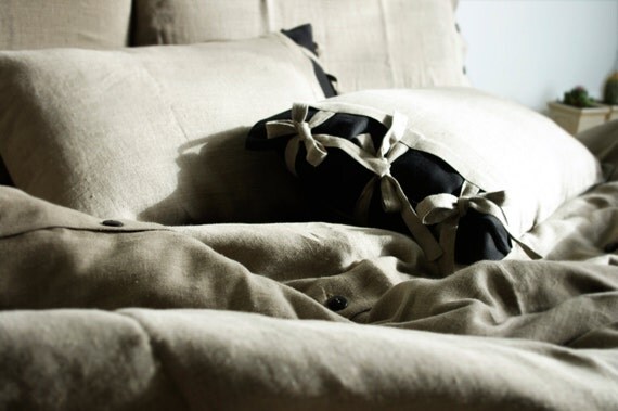 King Size bedding set ..My Linen Dream.. (duvet cover and two pillowcases)