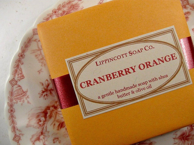 Cranberry Orange Soap - Cold Process Soap - Handmade Soap Bar