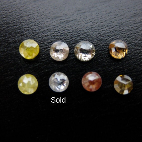 Recycled 22k & 14k Gold Textured Ring with Beautiful Rose Cut Diamond
