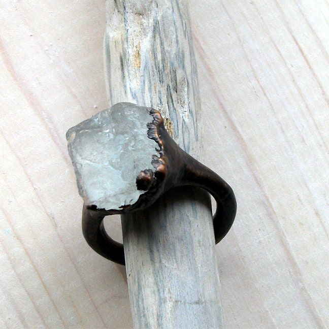 What looks like rough diamond but isn't? :  wedding ring faux diamond rough white quartz sapphire cubic zirconia etsy engagement cz topaz Il 570xN.283317018 