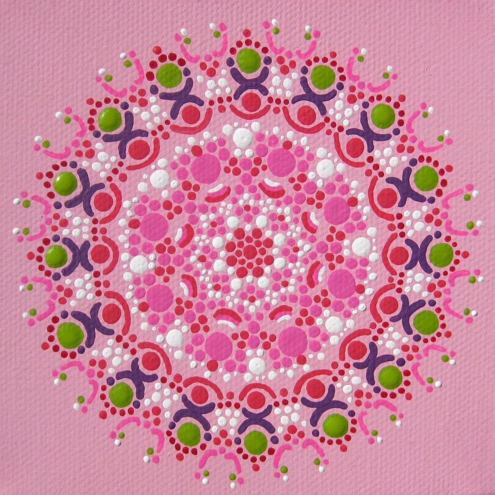 Baby Pink Mandala Painting