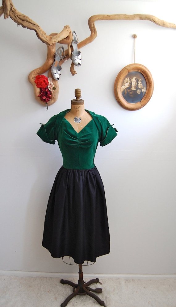 Vintage 1940s Dress - 40s Cocktail Dress - The Gemma