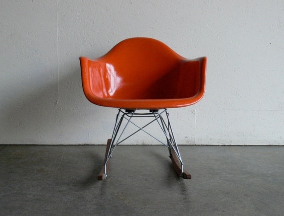 Eames for Herman Miller Fiberglass Armchair Rocker