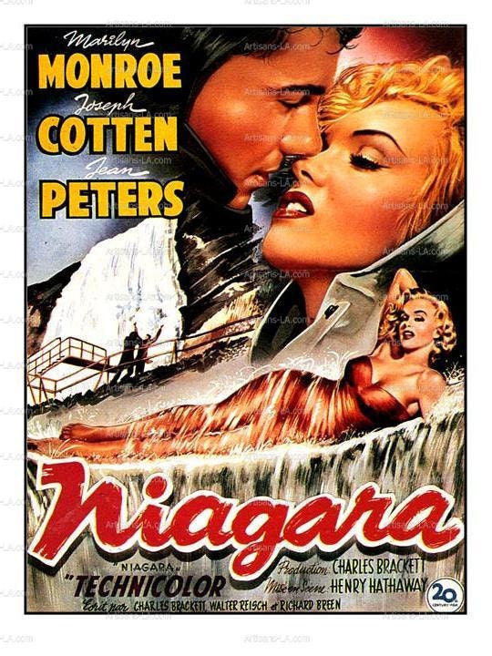 The Niagra with Marilyn Monroe Movie Poster Print Download Classic Movie 