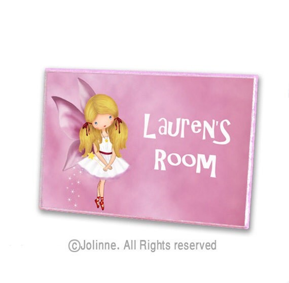 Customized kids door sign , owl door hanger , girls room decor personalized name wall art