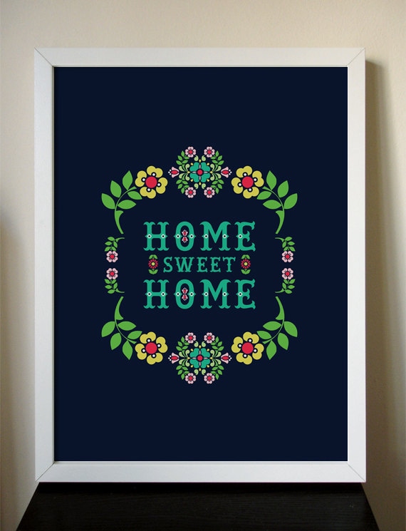 Home Sweet Home giclee art print 12x16