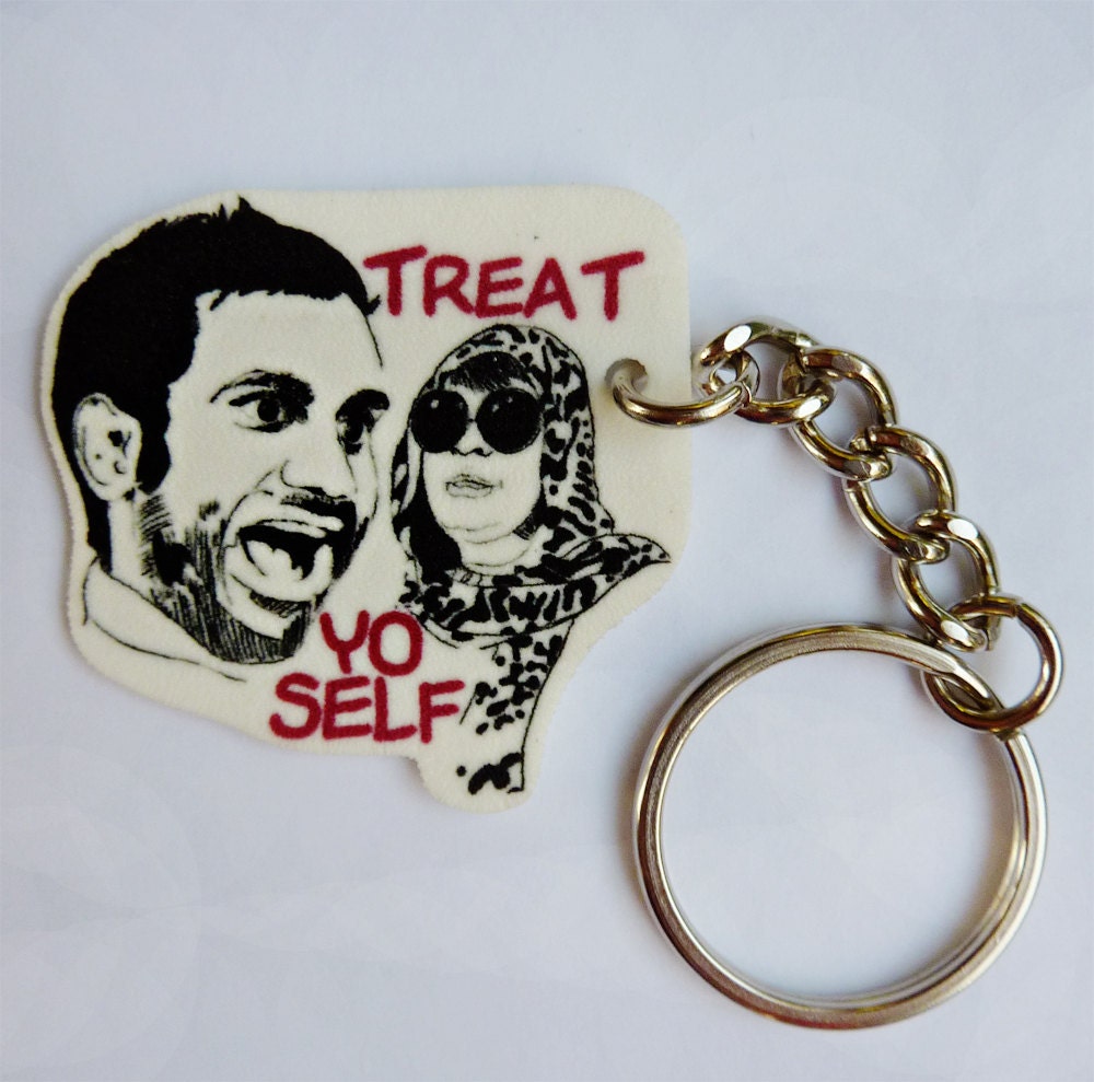 Donna and Tom Treat Yo Self Keychain