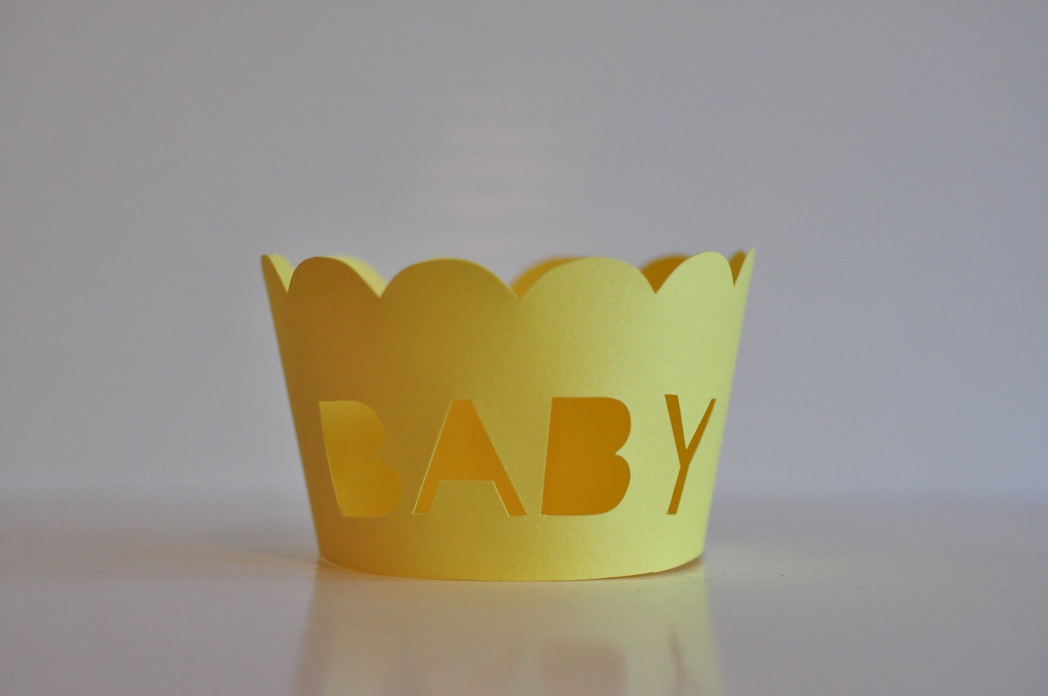 Yellow Baby Cupcake Wrappers
