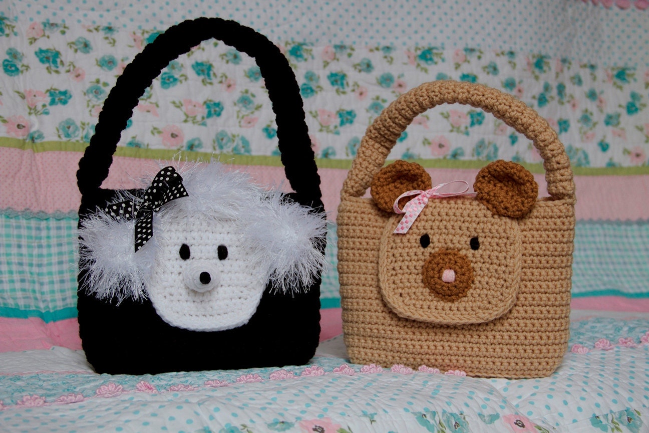 Bear and Poodle Purse Crochet Pattern