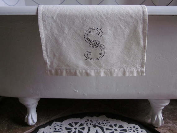 Monogrammed towels -embroidered monogrammed towels and bedding