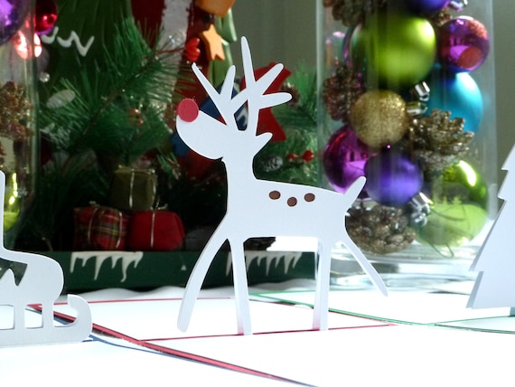 Rudolph the Red Nosed Reindeer Pop Up Card