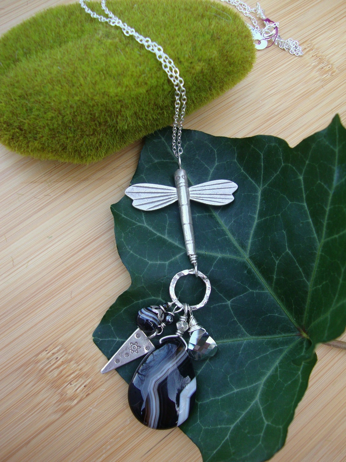 Sardonyx Dragonfly Pendant Preview 3