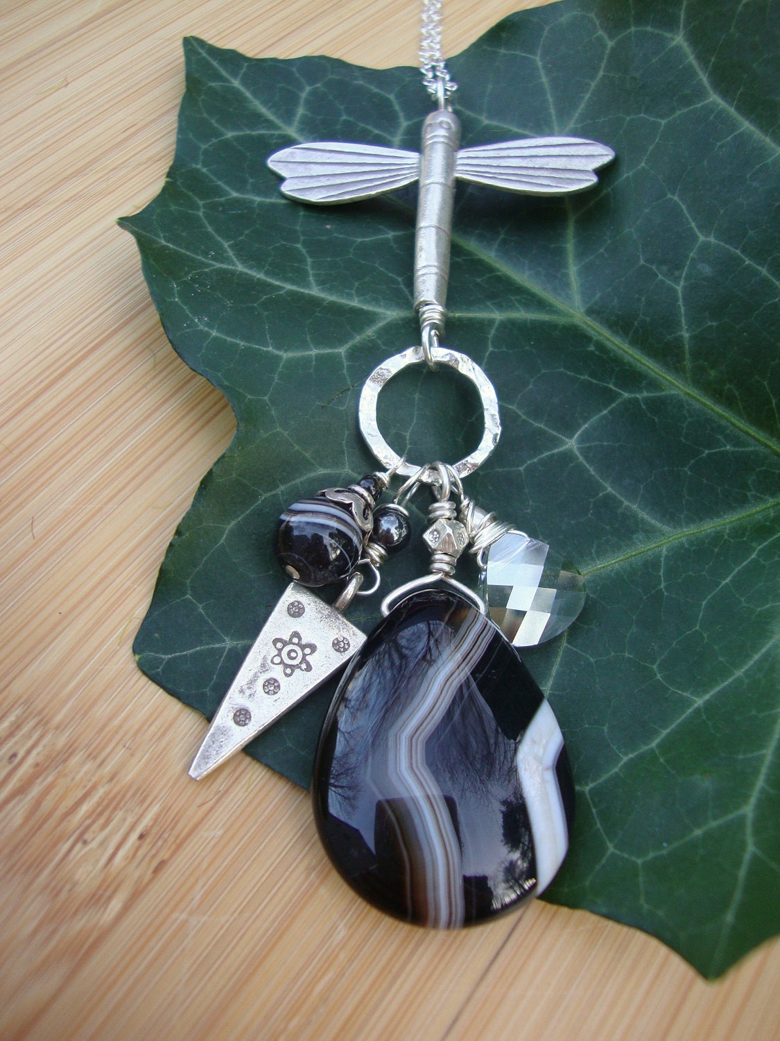 Sardonyx Dragonfly Pendant Preview 1