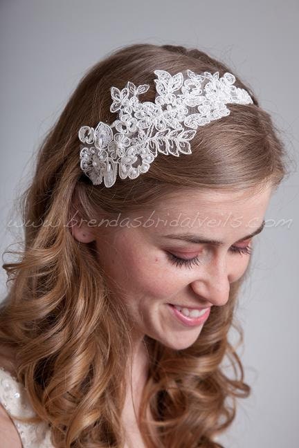 Lace Headband Bridal Headband Sabrina From brendasbridalveils