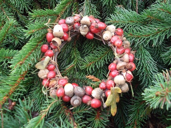 Rosehip and Acorn Wreath