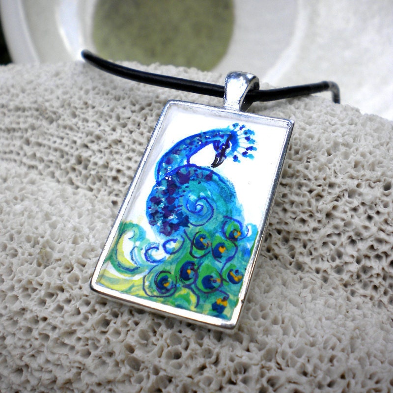 peacock necklace
