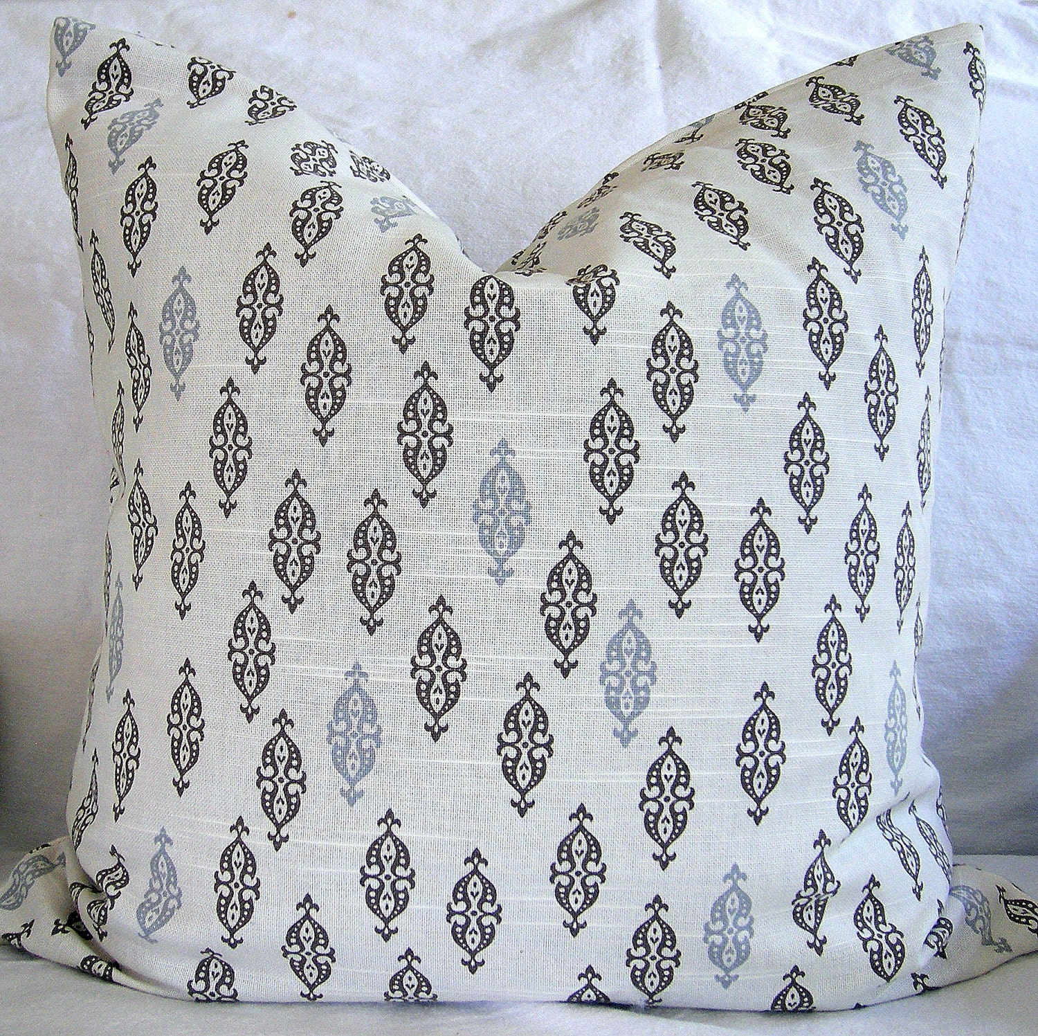 2 pillows 24x15 in. Decorative Pillow Cover Dwell Studio Boteh Camel,  MADE TO ORDER, Tan, Gray