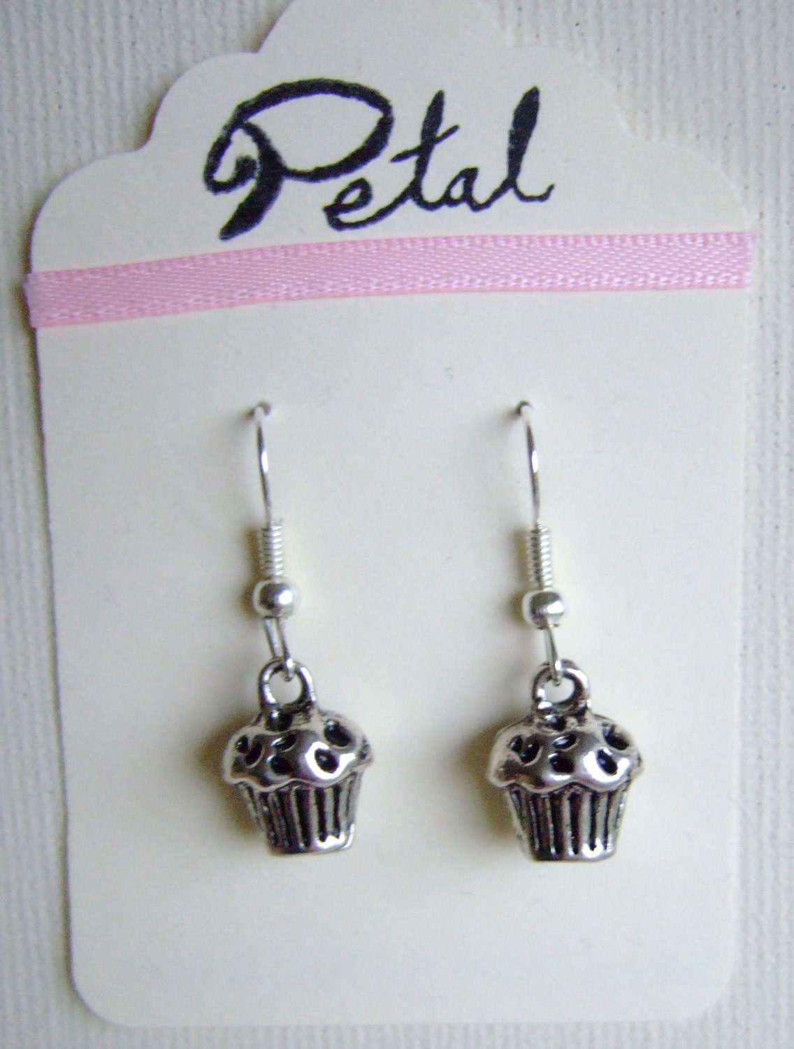 Cupcake silver earrings (POC13)