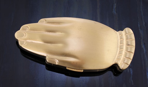 Volupte Hand Compact 1940's Classic "Golden Gesture"