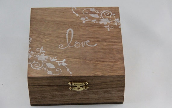 Rustic ring bearer box