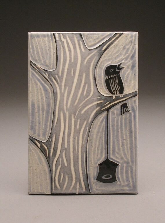 Winter Bird- 4x6 tile- Ruchika Madan