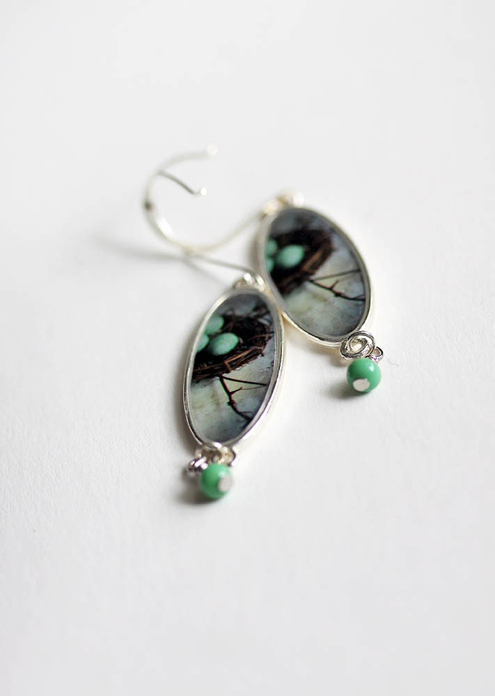 Fine Art Photo Jewelry Earrings - A Place to Call Home - original photography - ready to ship - Valentines Day